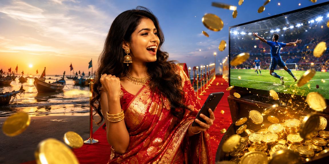 কক্সবাজার সৈকতে সাড়ি পরিহিত একজন নারী বেটিং করছে